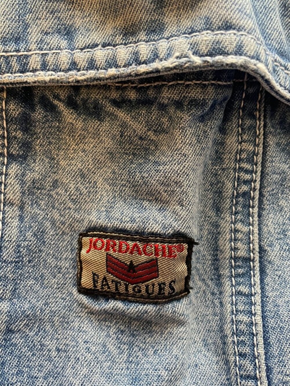 Rare Vintage Jordache Girls Cargo Jeans Size 12 (Juniors 0), Wide‑Leg Y2K Denim - Picture 13 of 14